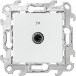 2410475-030 ТВ розетка проходная, бел Simon 24