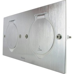 089702 Legrand Встраиваемый блок IP44 нерж. 2х2м