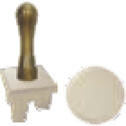 FD02316BD-A Ручка тумблерного типа, цвет white decape + бежевый FEDE