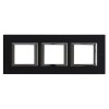 HA4802M3HXS Рамка Axolute Квадрат Антрацит 2+2+2 модуля Bticino