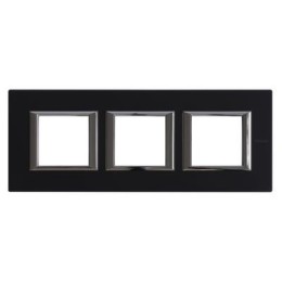 HA4802M3HXS Рамка Axolute Квадрат Антрацит 2+2+2 модуля Bticino