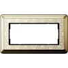 1002673 Рамка без перегородки Classix Art Латунь / Кремовый 2-постовая Gira