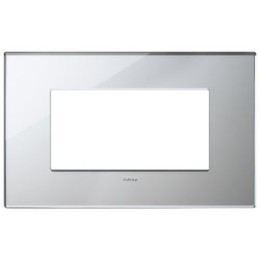 22654.75 Рамка Eikon EXE Серебро ледяное 4-модульная Vimar