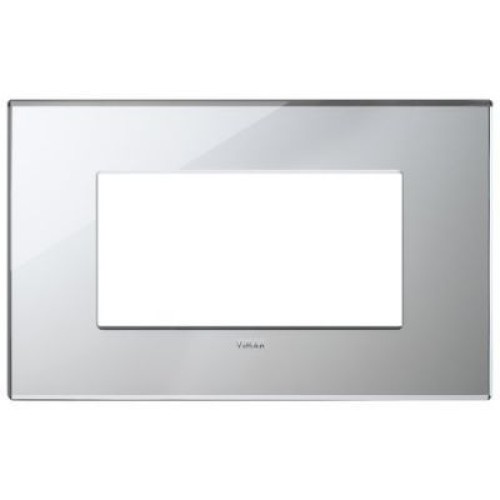 22654.75 Рамка Eikon EXE Серебро ледяное 4-модульная Vimar