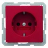 47436012 Штепсельная розетка SCHUKO цвет: красный, бархат, Q.1 Berker