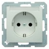 47501909 Штепсельная розетка SCHUKO с полем для надписей цвет: полярная белизна, матовый S.1/B.1/B.3/B.7 Glas Berker