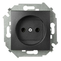 1591431-038 Розетка без заземления, 16А 250В, винтовой зажим, графит Simon 15
