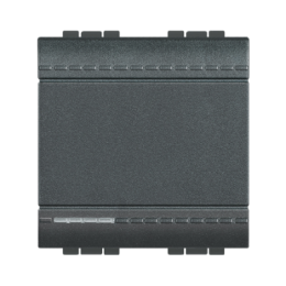 L4003M2A LivingLight Переключатель с автоматическими клеммами, размер 2 модуля Bticino