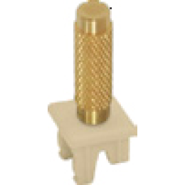 FD02317OB-A Ручка тумблерного типа с гравировкой, цвет bright gold/беж. FEDE