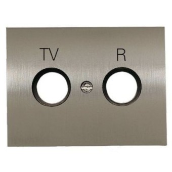 8450 AL Накладка для TV-R розетки, серия OLAS, цвет полированная сталь, ABB