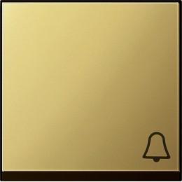 0286604 Клавиша с символом "звонок" Латунь Gira