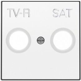 8550.1 BL Накладка для TV-R/ SAT розетки белый , ABB