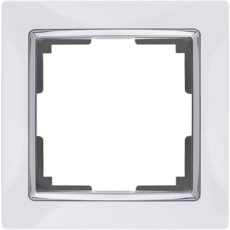 WL03-Frame-01-white Рамка на 1 пост (белый) Snabb Werkel a028880