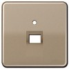 CD569-1UAGB CD 500/CD plus Бронза Накладка 1-ой наклонной ТЛФ/комп розетки Jung