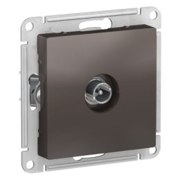 ATN000692 Atlasdesign TV Розетка проходная 4DB, механизм, Мокко Schneider Electric