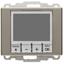 20449011 Регулятор температуры, с центральной панелью цвет: светло-бронзовый, лак Arsys Berker