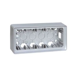 8200770-093 Монтажная коробка для накладного монтажа, 3 поста,  S82 Detail, алюминий Simon