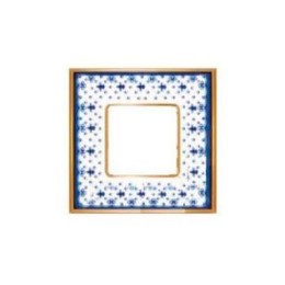 FD01341AZOB Рамка Vintage Porcelain Голубой / Золото 1-постовая Fede