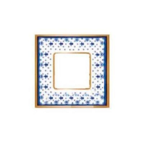 FD01341AZOB Рамка Vintage Porcelain Голубой / Золото 1-постовая Fede