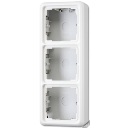 CD583AW CD 500/CD plus Бежевый Коробка для накладного монтажа 3-я с рамкой Jung