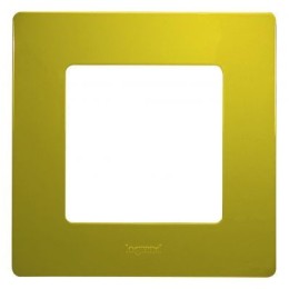 672541 Рамка Etika Зеленый папоротник 1-постовая  Legrand