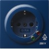 045146 Розетка с защитой от перенапряжения Синий Gira S-color