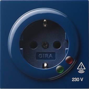 045146 Розетка с защитой от перенапряжения Синий Gira S-color