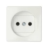 82040-30 Накладка на розетку двухполюсную 2Р без заземления, с защитными шторками, S82, S82N, S82 Detail, бел Simon