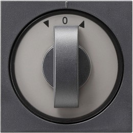066628 Накладка с поворотной ручкой для выключателей системы управления жалюзи и таймеров Антрацит Gira