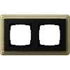 0212622 Рамка Classix Бронза / Черный 2-постовая Gira