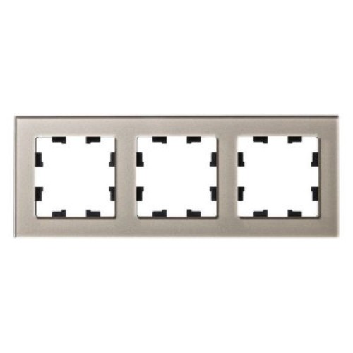 ATN320503 Рамка тройная Schneider Electric Atlasdesign Nature, шампань стекло