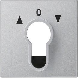 066426 Накладка выключателя с ключом для жалюзи Алюминий Gira