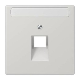 LS969-1NAUALG LS 990 Светло-серый Накладка 1-ой наклонной ТЛФ/комп розетки с полем для надписи Jung LS серия