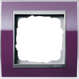 0211756 Рамка Event Clear Фиолетовый / Алюминий 1-постовая Gira