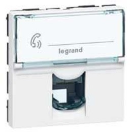 076555 Mosaic RJ45 FTP кат5е 2мод белая Legrand