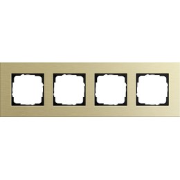 0214217 Рамка Esprit Светлое золото 4-постовая Gira