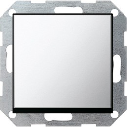 0127605 Клавишный перелючатель с самовозвратом 10А/250В в сборе Хром Gira