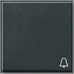 028667 Клавиша с символом "звонок" Антрацит Gira TX44