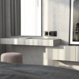 W0032448 Рамка на 3 поста (черный, стекло) Elite Werkel a063821