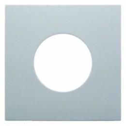 11248989 Центральная панель для нажимной кнопки и светового сигнала Е10 цвет: полярная белизна, с блеском S.1/B.3/B.7 Glas Berker