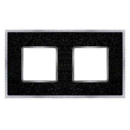 FD01462BQCB Рамка Belle Epoque Corinto Bright chrome 2-постовая гор/верт. Fede