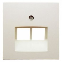 14098982 Центральная панель для UAE/E-DAT Design/Telekom розетка ISDN цвет: белый, с блеском S.1 Berker