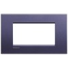 LNA4804CB Рамка LivingLight Квадрат Синий шелк 4 модуля Bticino