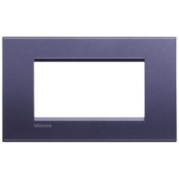 LNA4804CB Рамка LivingLight Квадрат Синий шелк 4 модуля Bticino