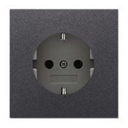 AL1520AN Розетка с заземлением Jung 16А/250В LS серия Антрацит