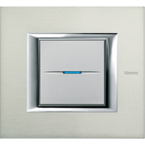 HA4802XC Рамка Axolute Квадрат Алюминий 2-модульная Bticino