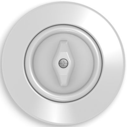 138109 Рамка Serie 1930 Полярная белизна с блеском 1-постовая Berker