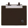11400001 Откидная крышка с полем для надписи, плоская цвет: коричневый, с блеском Arsys Berker