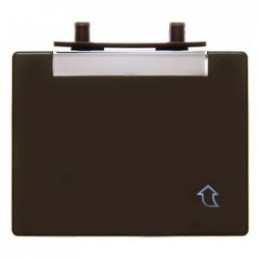 11400001 Откидная крышка с полем для надписи, плоская цвет: коричневый, с блеском Arsys Berker