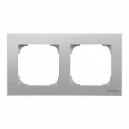 8572 AI Рамка Sky Нержавеющая сталь 2-постовая ABB